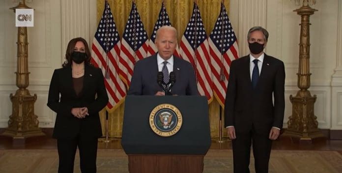 Biden gives update on crisis in Afghanistan