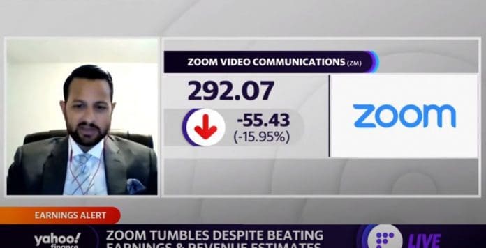 Zoom tumbles despite beating earnings and revenue estimates